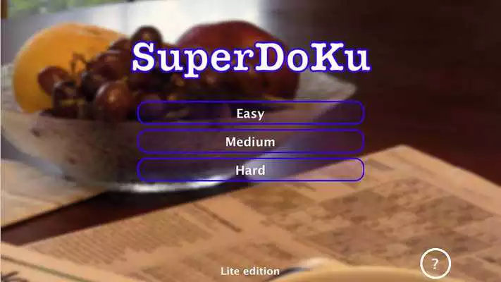 Play Sudoku SuperDoKu Lite Play Sudoku SuperDoKu Lite