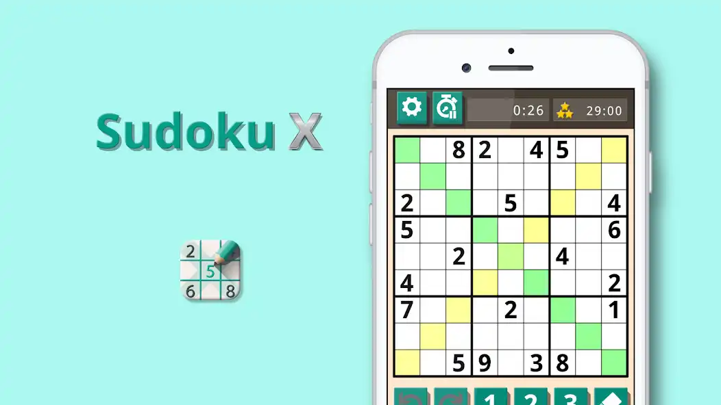 Play Sudoku X: Diagonal sudoku game  and enjoy Sudoku X: Diagonal sudoku game with UptoPlay
