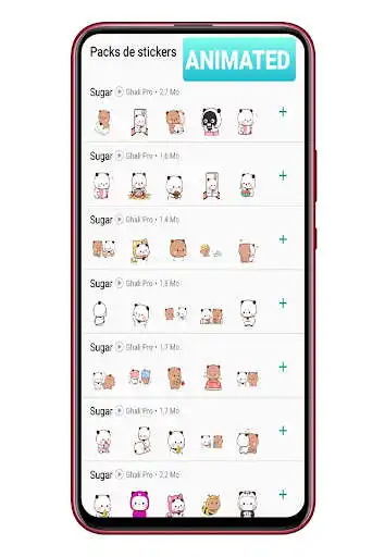 Play Sugar and Brownie Animated Stickers for Whatsapp  and enjoy Sugar and Brownie Animated Stickers for Whatsapp with UptoPlay