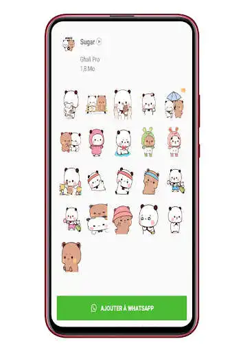 Play Sugar and Brownie Animated Stickers for Whatsapp as an online game Sugar and Brownie Animated Stickers for Whatsapp with UptoPlay