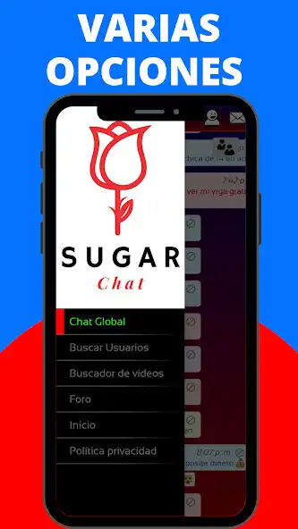 Play Sugar Chat - chat con personas as an online game Sugar Chat - chat con personas with UptoPlay