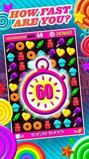 Play Sugar Shock - One Minute Match Mayhem  and enjoy Sugar Shock - One Minute Match Mayhem with UptoPlay