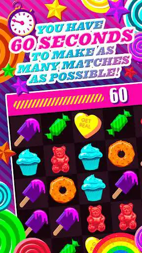 Play Sugar Shock - One Minute Match Mayhem as an online game Sugar Shock - One Minute Match Mayhem with UptoPlay