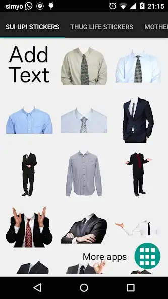 Play Suit Up! photo stickers  and enjoy Suit Up! photo stickers with UptoPlay