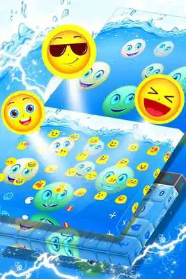 Play Summer Emoji Keyboard Theme