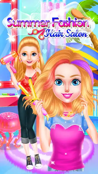 Play Summer fashion hair salon  and enjoy Summer fashion hair salon with UptoPlay