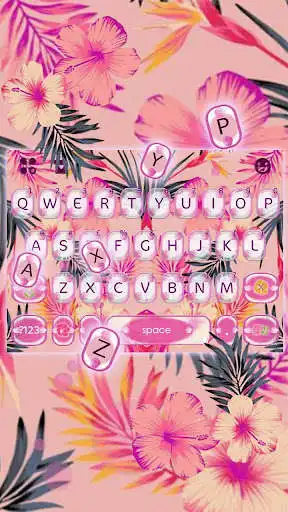 Play Summer Floral Keyboard Theme as an online game Summer Floral Keyboard Theme with UptoPlay