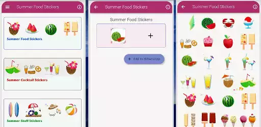 Play Summer Food WAstickerapps as an online game Summer Food WAstickerapps with UptoPlay