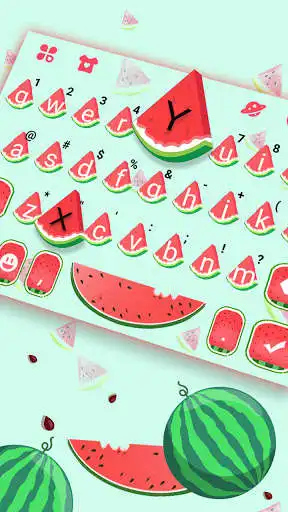 Play Summer Melon Vibe Keyboard Background as an online game Summer Melon Vibe Keyboard Background with UptoPlay