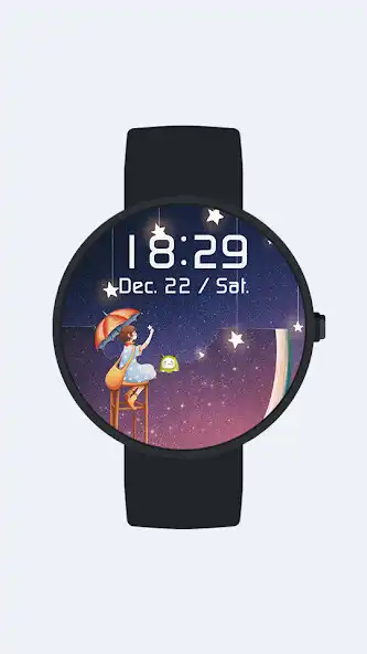 Play Summer Night Gif Watch Face  and enjoy Summer Night Gif Watch Face with UptoPlay