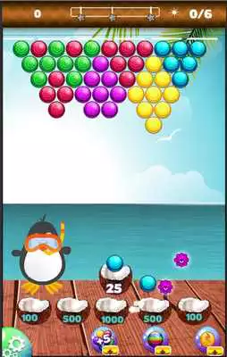Play Summer Penguin Bubble Shooter
