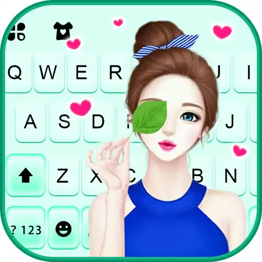 Play Summer Pretty Girl Keyboard Background APK