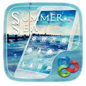 Free play online Summer Sea Go Launcher Theme APK