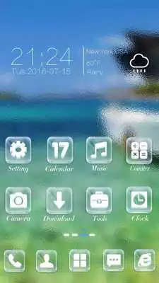 Play Summer Sea Go Launcher Theme