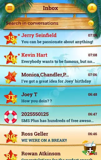 Play APK Summer SMS Theme  and enjoy Summer SMS Theme with UptoPlay com.tj.summer.app