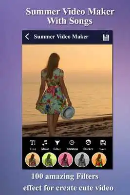 Play Summer Video Maker with Songs