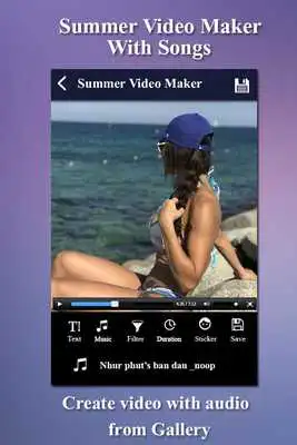 Play Summer Video Maker with Songs