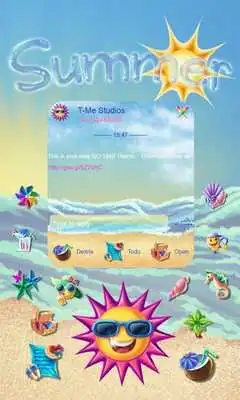 Play Summer Wave SMS Theme