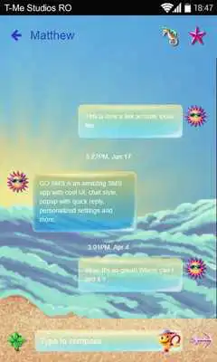Play Summer Wave SMS Theme