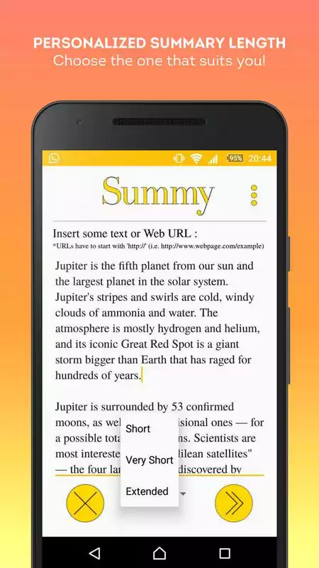 Play SUMMY - Text Summarizer