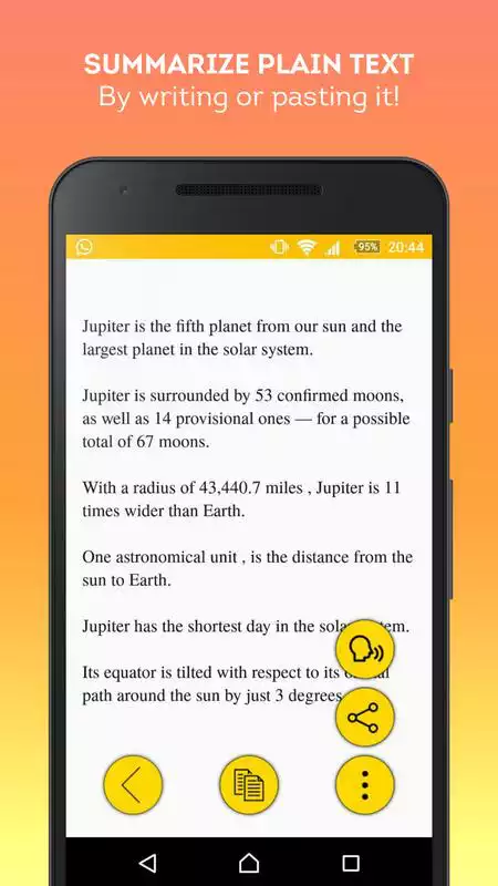 Play SUMMY - Text Summarizer