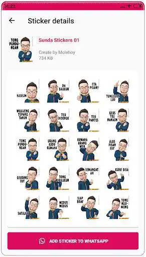 Play Sunda Stiker Lucu WAStickerApps as an online game Sunda Stiker Lucu WAStickerApps with UptoPlay