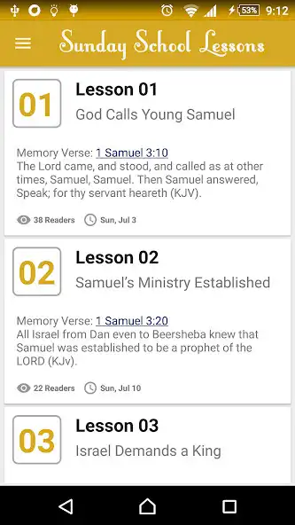 Play Sunday School Lessons as an online game Sunday School Lessons with UptoPlay