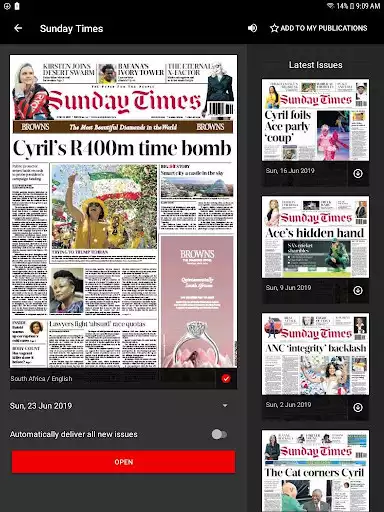 Play Sunday Times E-Edition