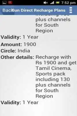 Play Sun Direct Recharge Plans