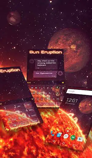 Play Sun Eruption Animated Keyboard + Live Wallpaper  and enjoy Sun Eruption Animated Keyboard + Live Wallpaper with UptoPlay