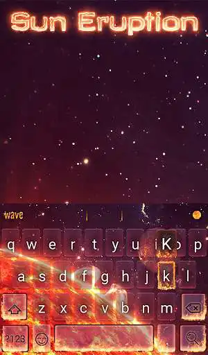 Play Sun Eruption Animated Keyboard + Live Wallpaper as an online game Sun Eruption Animated Keyboard + Live Wallpaper with UptoPlay
