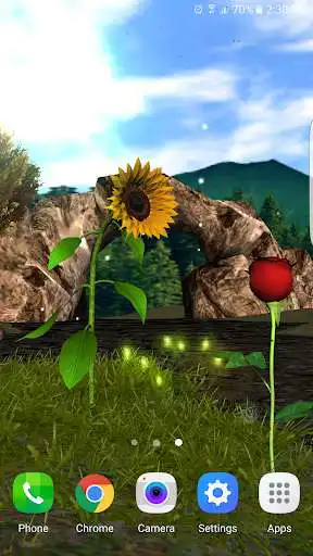 Play Sunflower Rose Lwp 3d Lt as an online game Sunflower Rose Lwp 3d Lt with UptoPlay