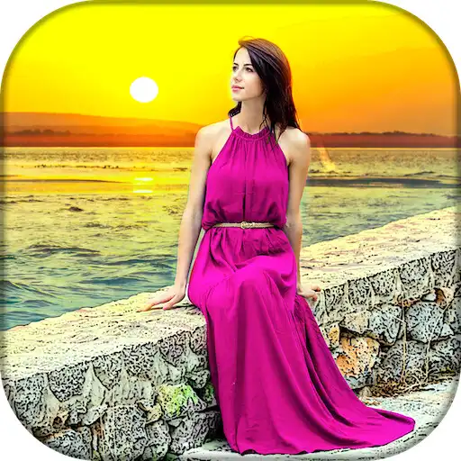 Free play online Sunframe -Auto Sunrise Sunset Beach background app APK