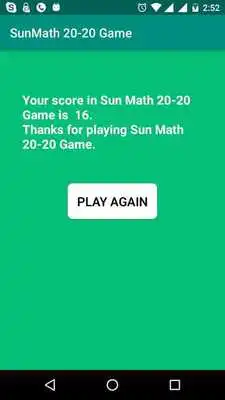 Play SunMath 20-20 Game