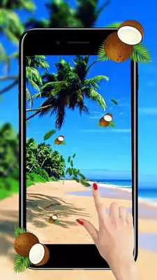 Play Sunny beach live wallpaper