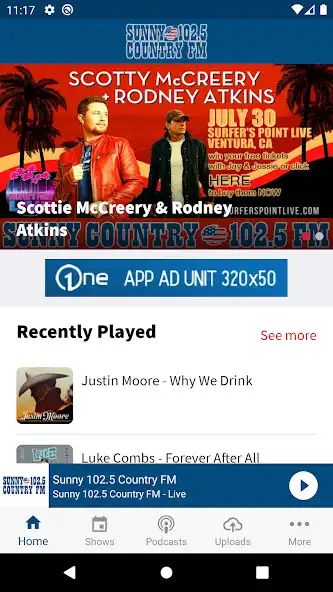 Play Sunny Country 102.5  and enjoy Sunny Country 102.5 with UptoPlay