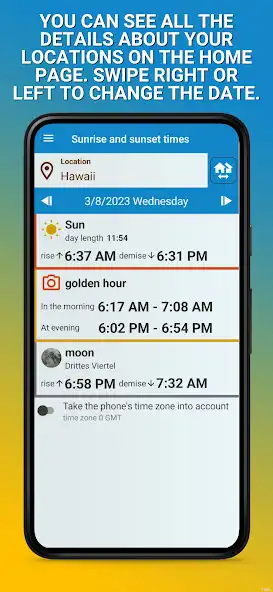 Play sunrise and sunset calendar  and enjoy sunrise and sunset calendar with UptoPlay