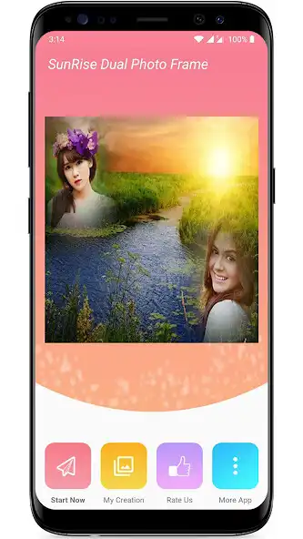 Play Sunrise Dual Photo Frames  and enjoy Sunrise Dual Photo Frames with UptoPlay