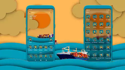 Play Sunrise Ocean Vector Theme  and enjoy Sunrise Ocean Vector Theme with UptoPlay