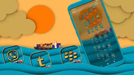 Play Sunrise Ocean Vector Theme as an online game Sunrise Ocean Vector Theme with UptoPlay