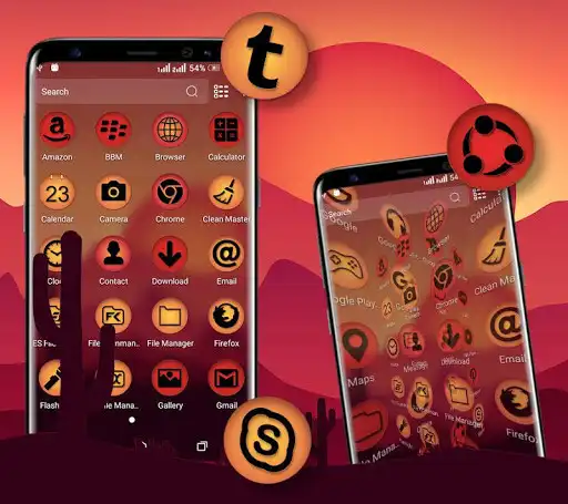 Play Sunrise Painting Launcher Theme as an online game Sunrise Painting Launcher Theme with UptoPlay
