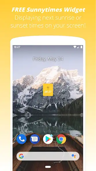 Play Sunrise  Sunset Times Widget  and enjoy Sunrise  Sunset Times Widget with UptoPlay