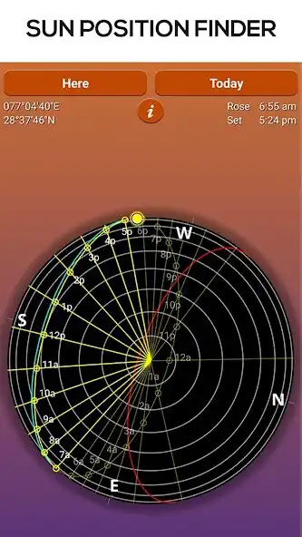Play Sun Seeker - Sunrise Sunset Times Tracker, Compass as an online game Sun Seeker - Sunrise Sunset Times Tracker, Compass with UptoPlay