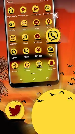Play Sunset Launcher Theme  and enjoy Sunset Launcher Theme with UptoPlay