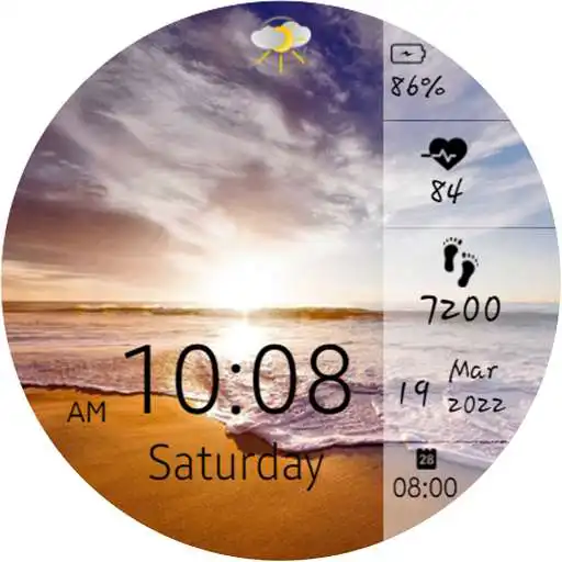 Play Sunset on beach Edge Panel APK Play Sunset on beach Edge Panel APK