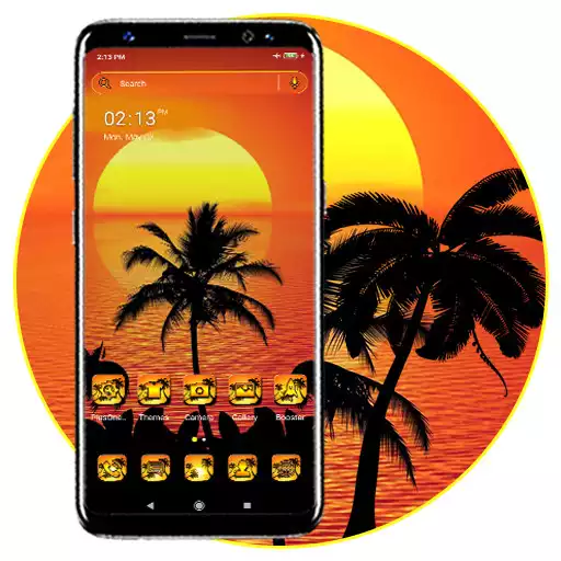 Play Sunset Palm Tree Theme APK