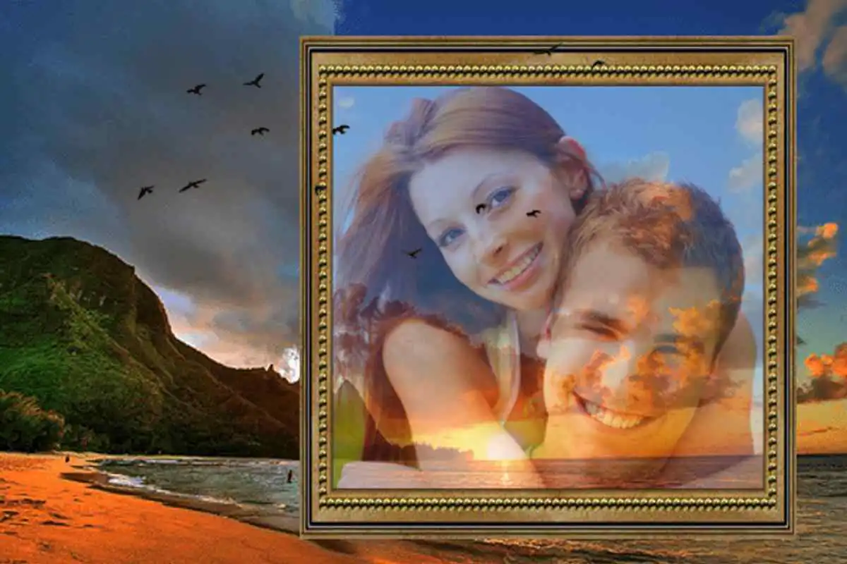 Play Sunset Photo Frame Editor