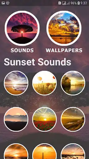 Play Sunset Sounds and Wallpapers as an online game Sunset Sounds and Wallpapers with UptoPlay