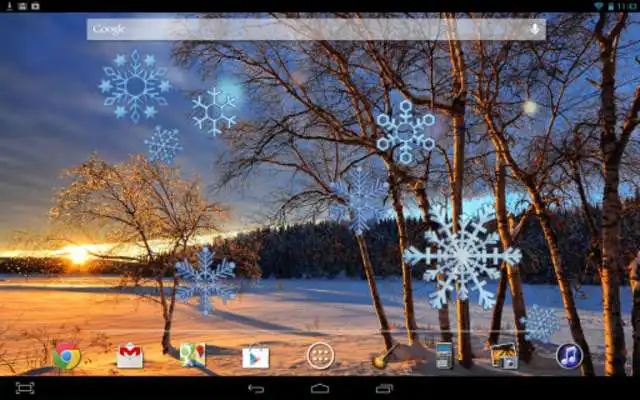 Play Sunset Winter Live Wallpaper