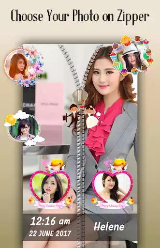 Play Sun Sky Zipper Lock Screen as an online game Sun Sky Zipper Lock Screen with UptoPlay